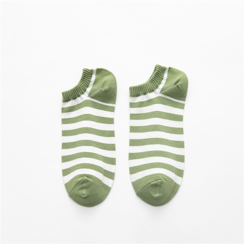 20 Spring And Summer Ms. Boat Socks Japanese Ins Wind Socks Female Wild Plaid Striped Socks